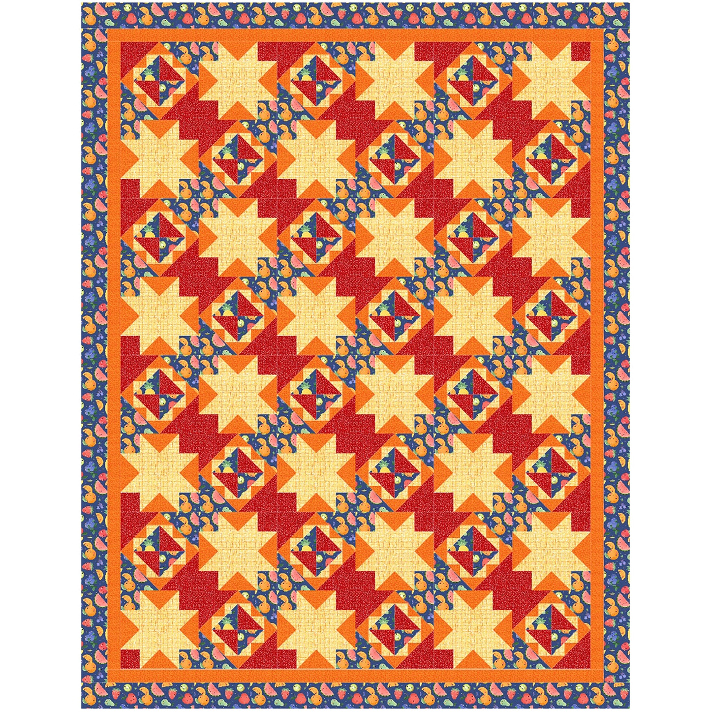 Pumpkin Vines Quilt BL2-231e - Downloadable Pattern