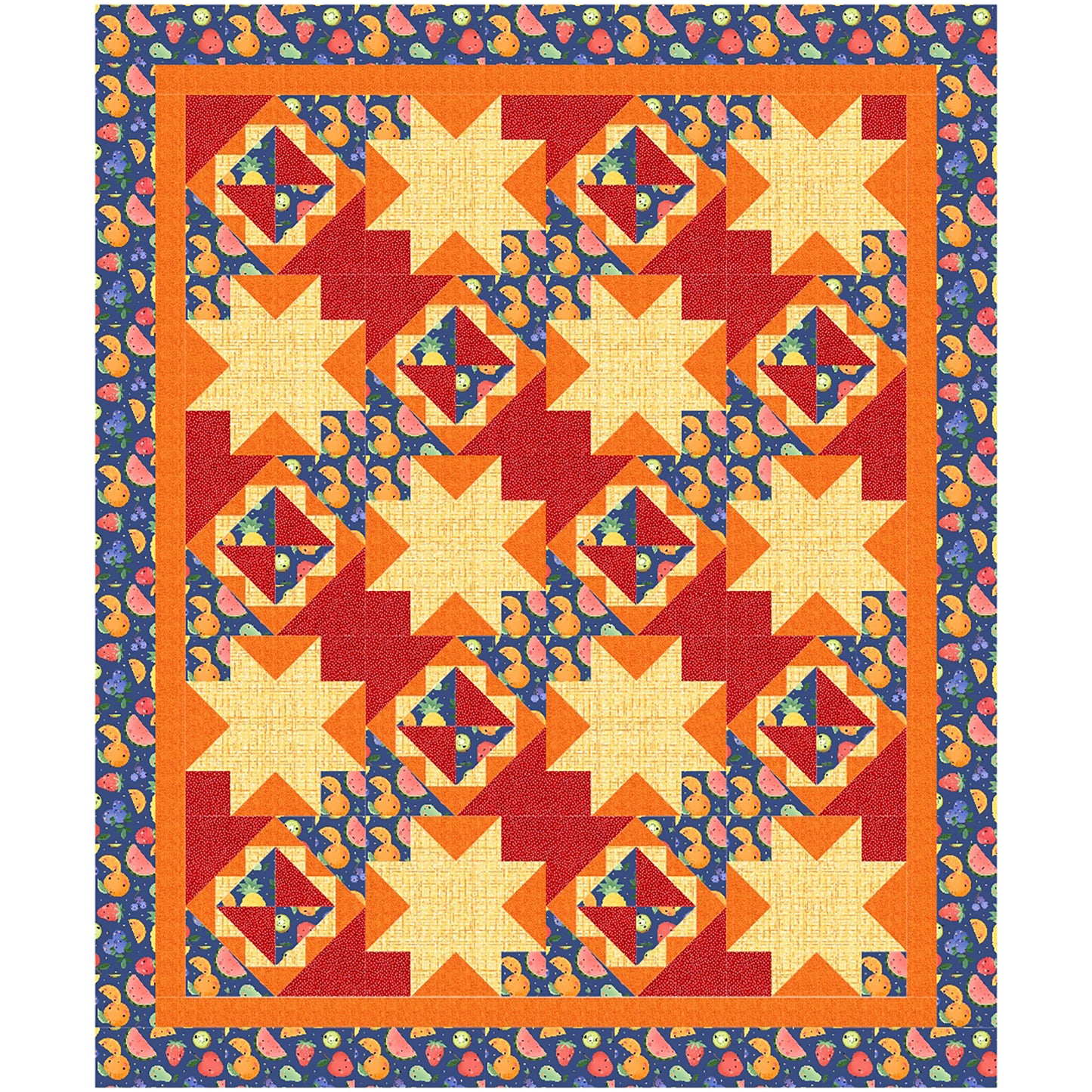 Pumpkin Vines Quilt BL2-231e - Downloadable Pattern
