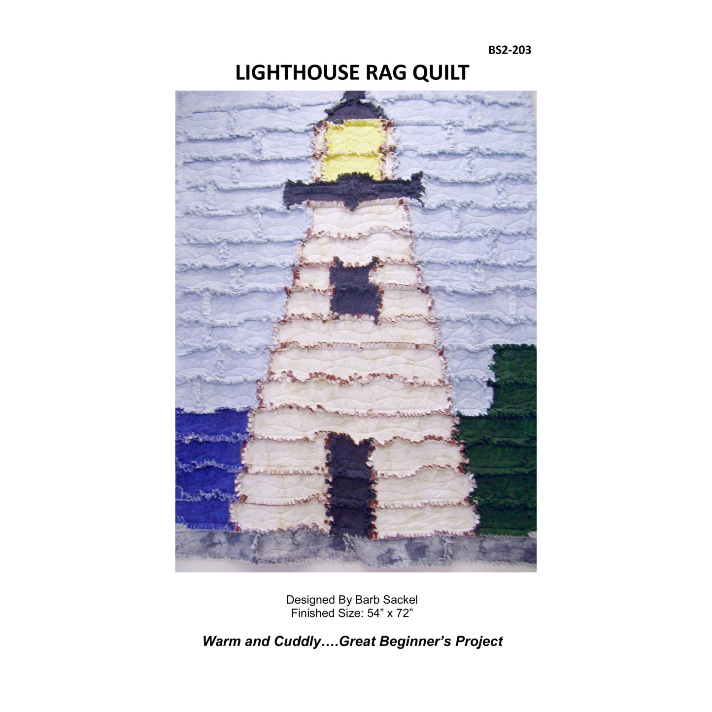 Lighthouse Rag Quilt BS2-203e - Downloadable Pattern