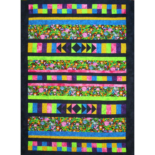 Playful Pinstripes with Foot Sack Quilt BS2-226e - Downloadable Pattern