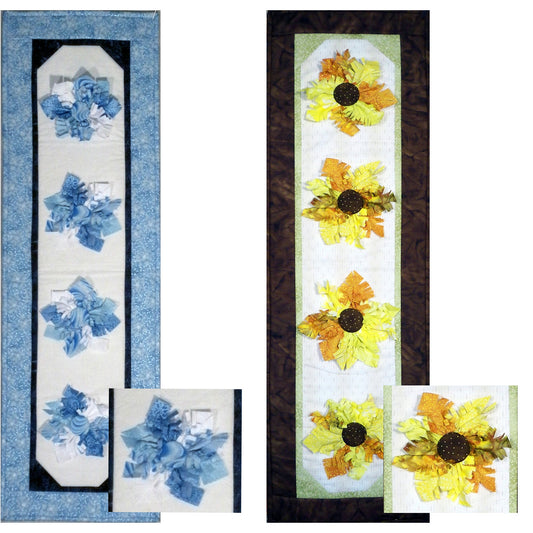 Seasonal Flower Skinnie Quilt BS2-240e - Downloadable Pattern