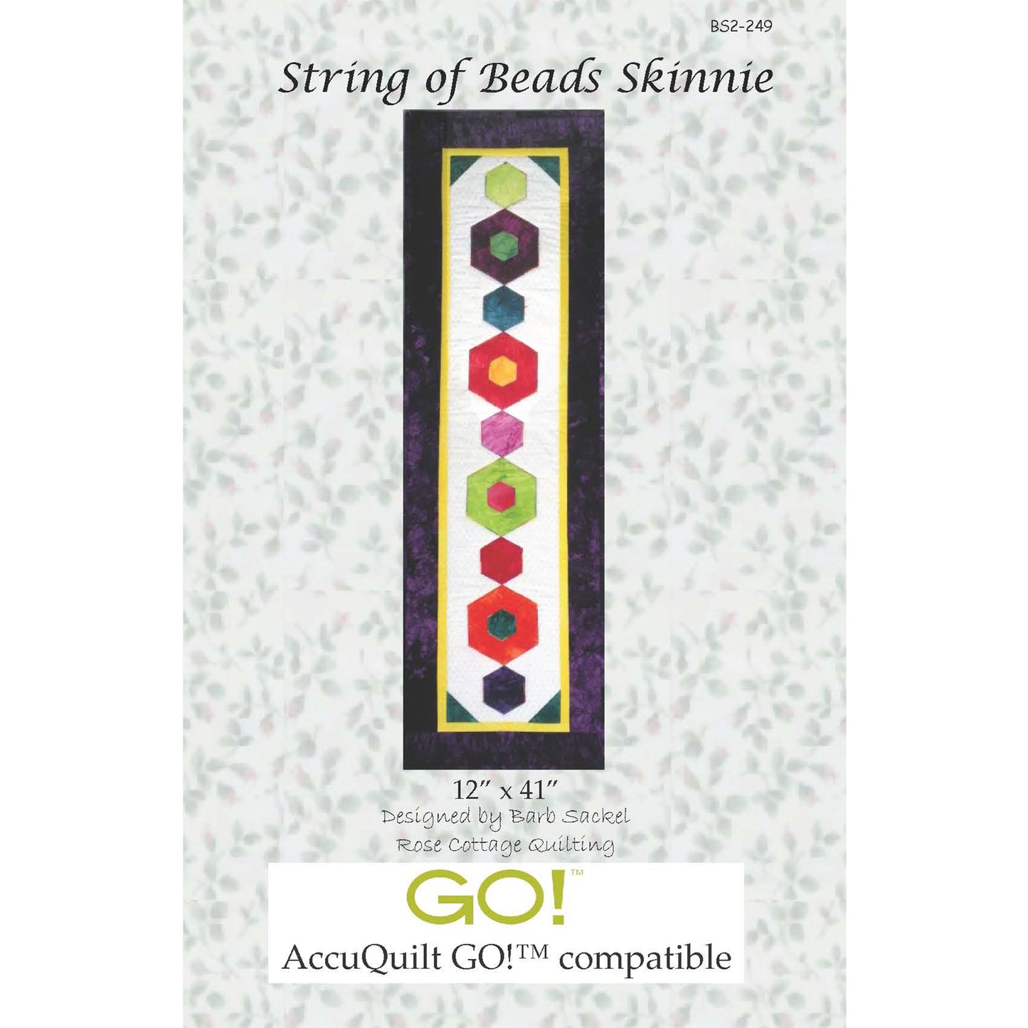 String of Beads Skinnie Quilt Pattern BS2-249 - Paper Pattern