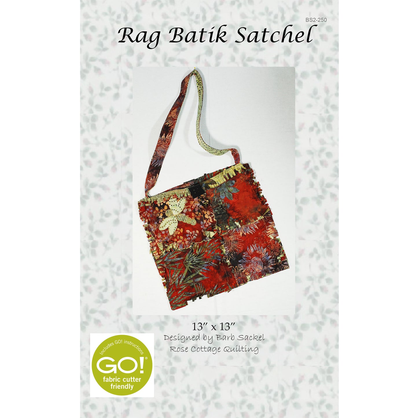 Rag Batik Satchel Pattern BS2-250 - Paper Pattern