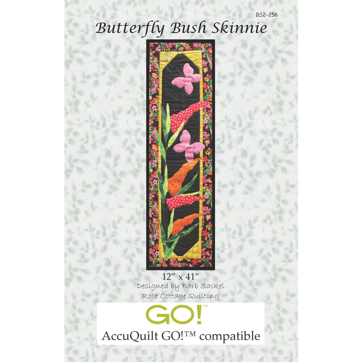 Butterfly Bush Skinnie Quilt Pattern BS2-256 - Paper Pattern