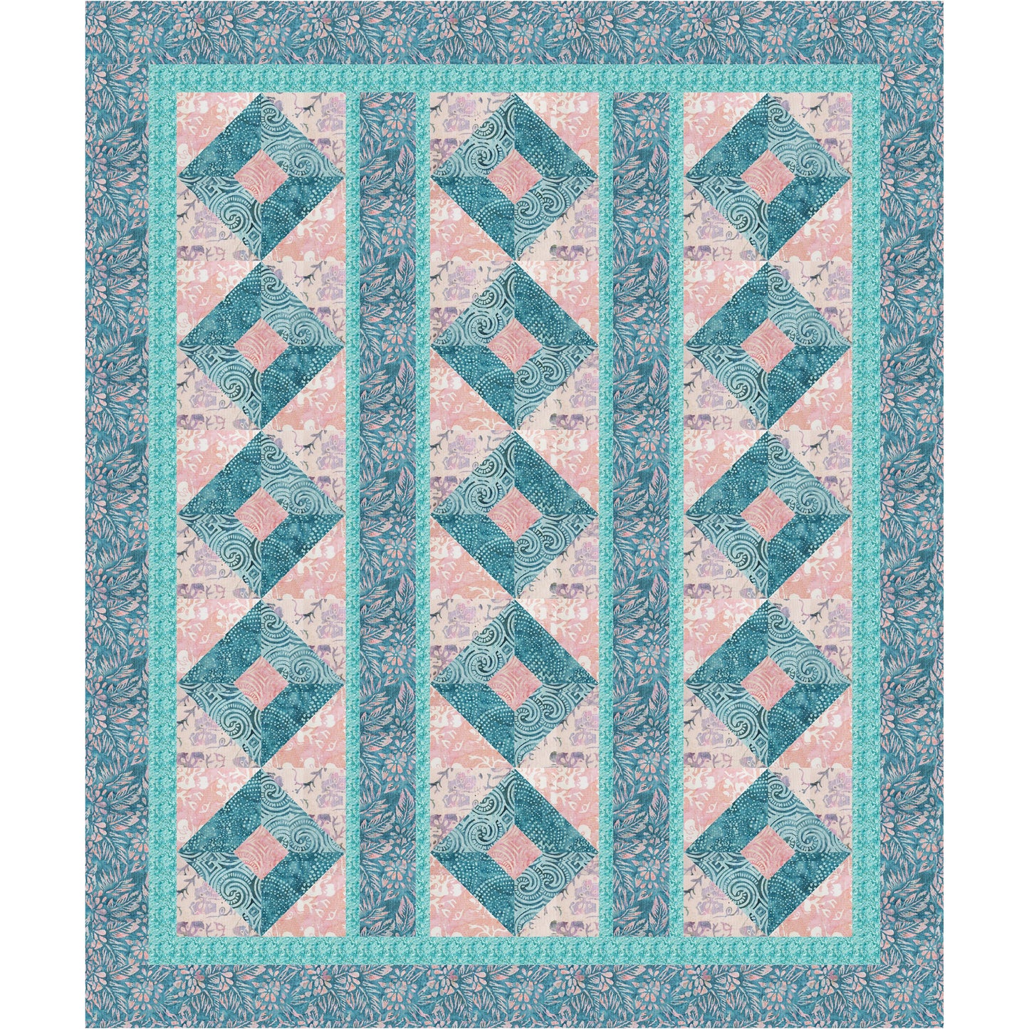 Batik Squares Quilt Pattern BS2-257w - Wholesale Product