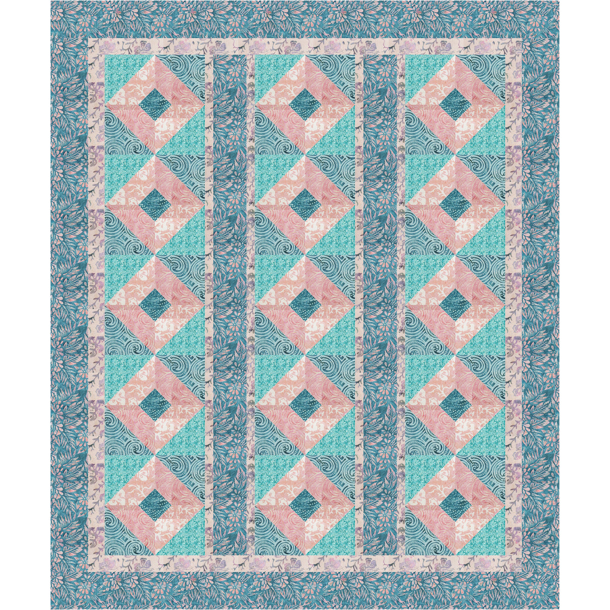 Batik Pattern Square Batik Squares Quilt BS2-257e - Downloadable Pattern – QuiltWoman.com