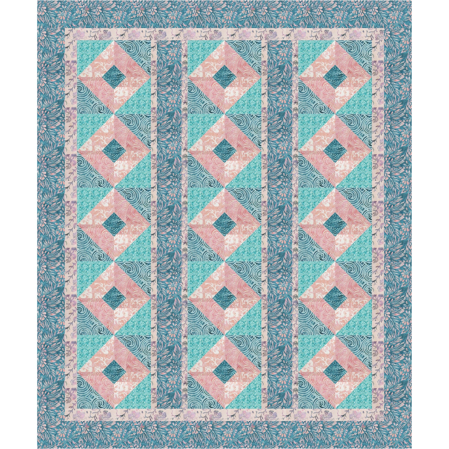 Batik Squares Quilt Pattern BS2-257w - Wholesale Product