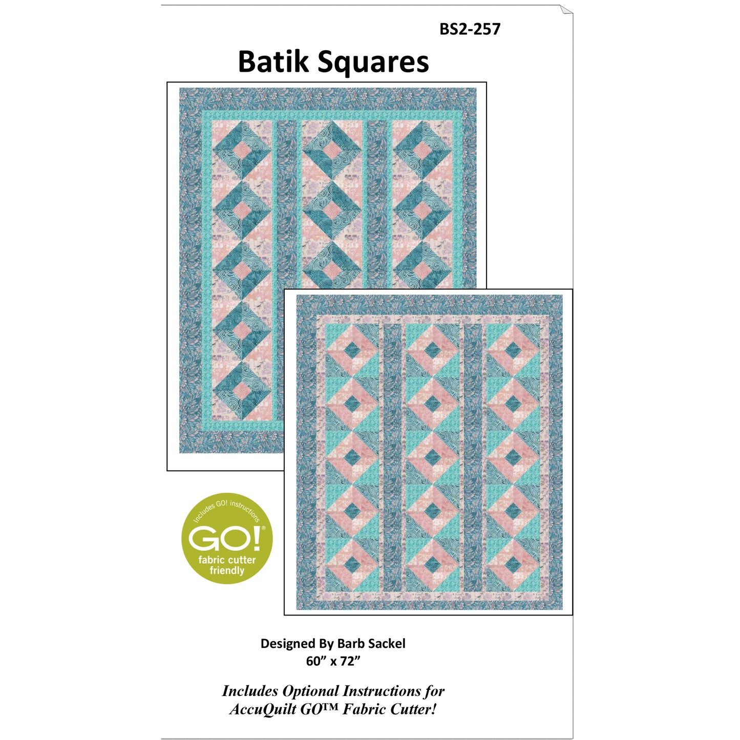 Batik Squares Quilt Pattern BS2-257w - Wholesale Product