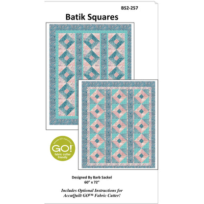 Batik Squares Quilt Pattern BS2-257w - Wholesale Product