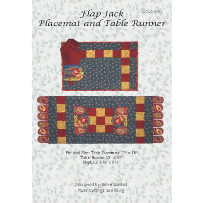 Flap Jack Placemat and Table Runner Pattern BS2-280 - Paper Pattern