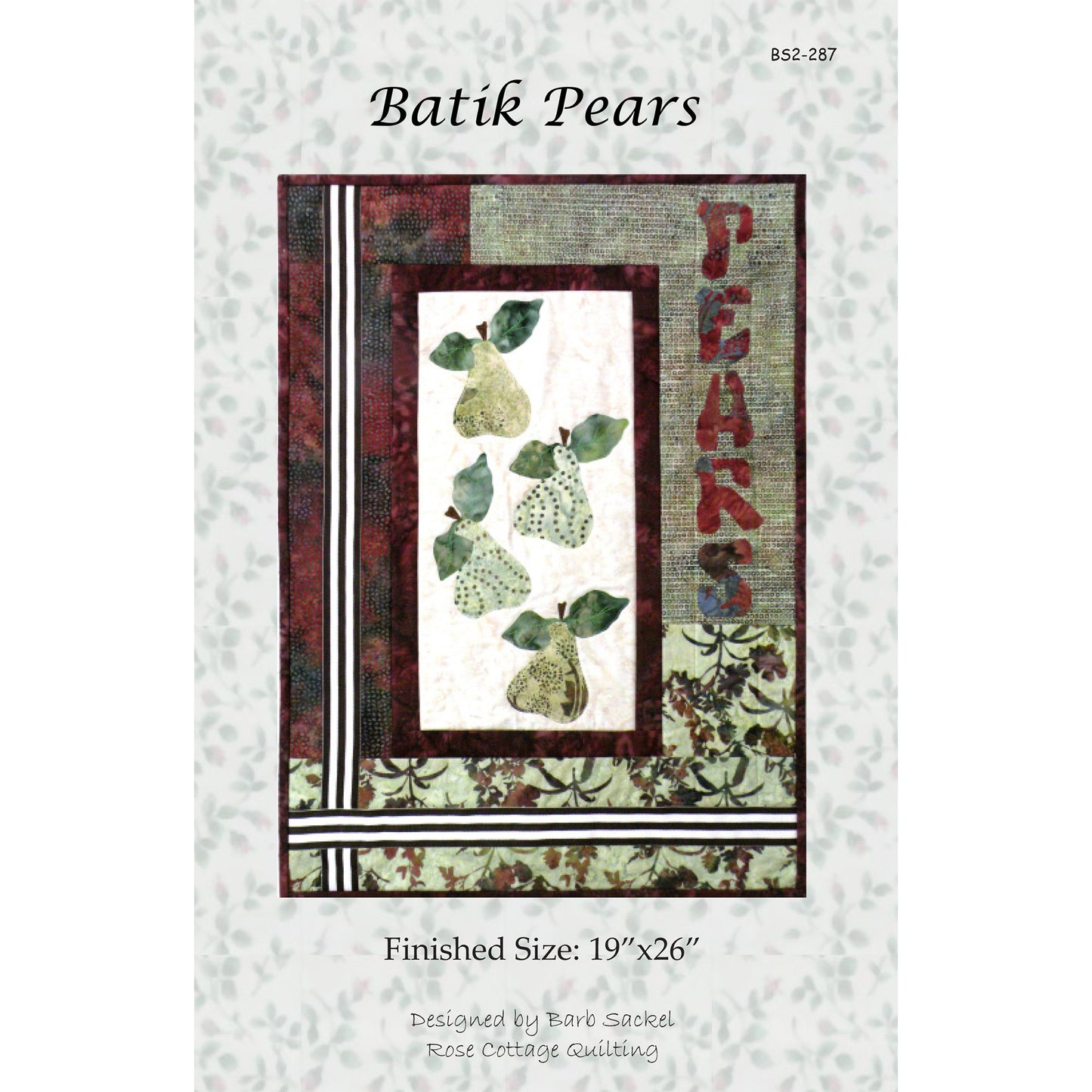 Batik Pears Pattern BS2-287 - Paper Pattern