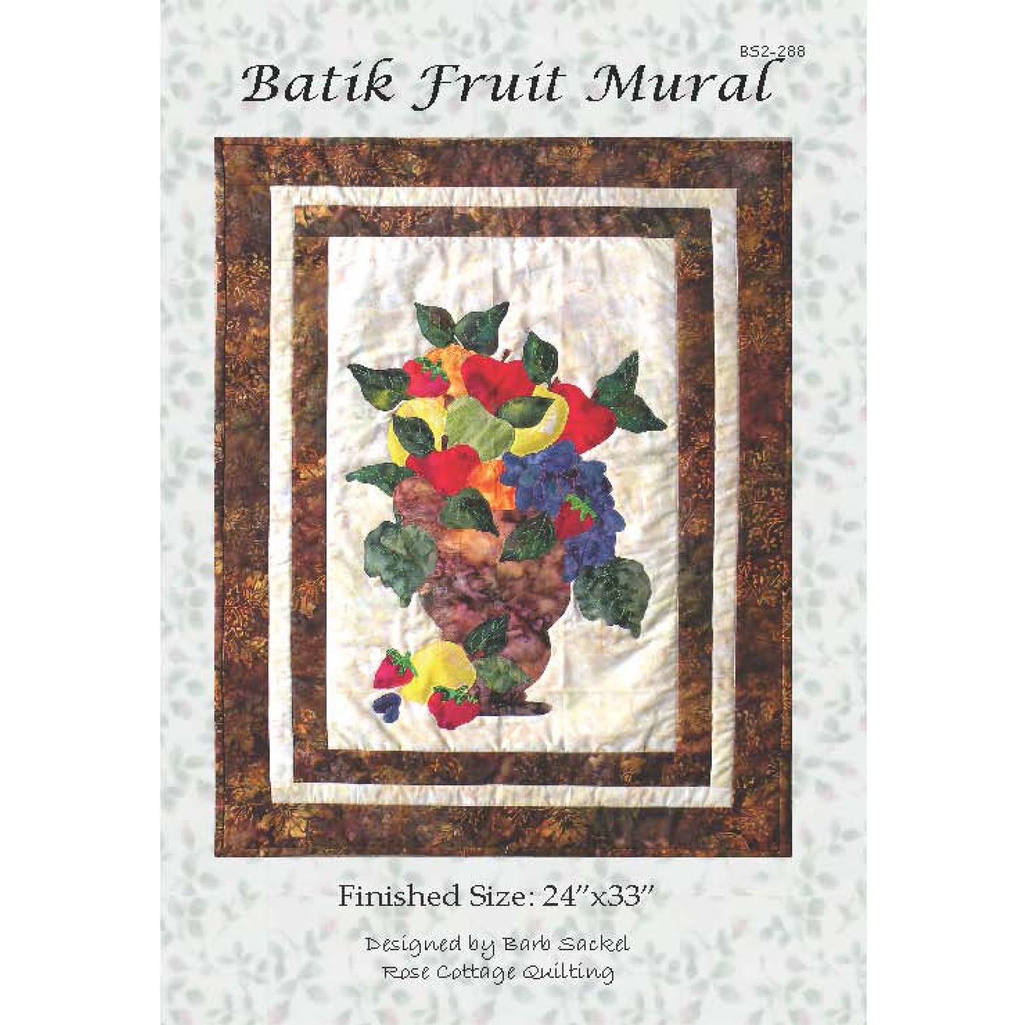Batik Fruit Mural Pattern BS2-288 - Paper Pattern
