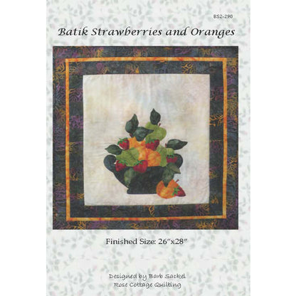 Batik Strawberries and Oranges Pattern BS2-290 - Paper Pattern