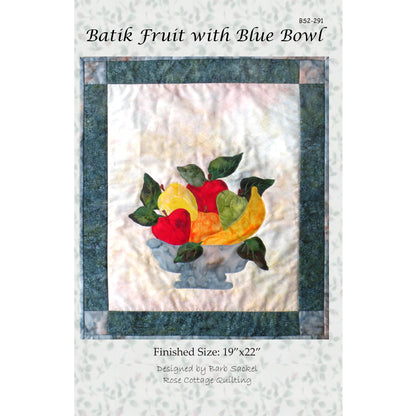 Batik Fruit with Blue Bowl Pattern BS2-291 - Paper Pattern