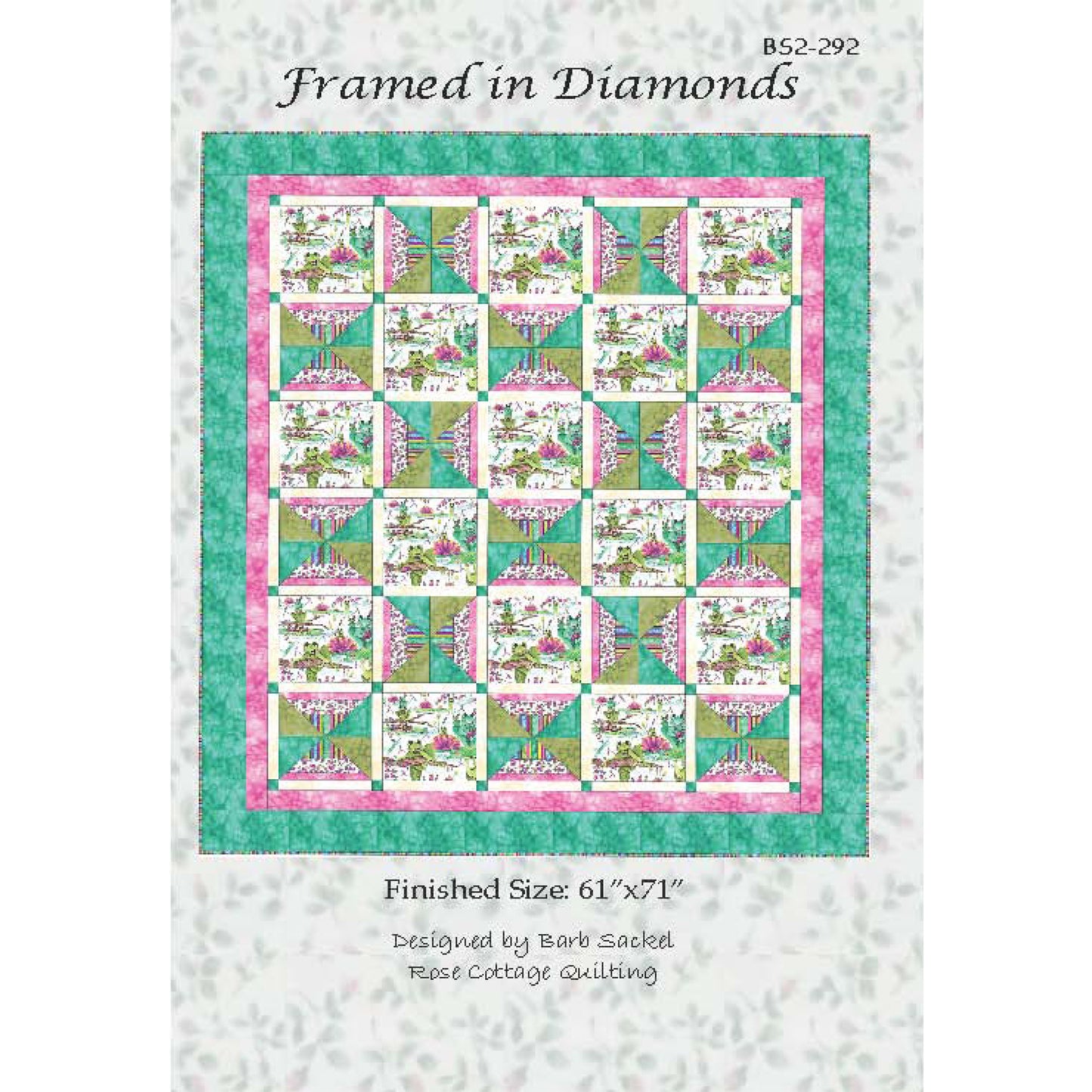 Framed in Diamonds Quilt Pattern BS2-292 - Paper Pattern