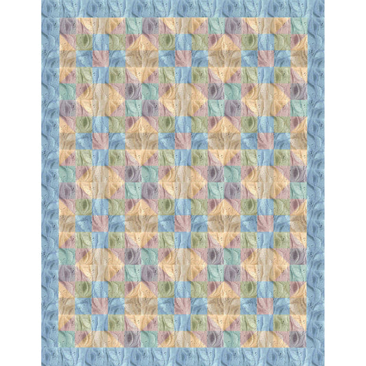 The Moon Twinkle quilt for the star lover. Add some soft tones of fabric to make the subtle stars and the whole quilt just seems to glow!