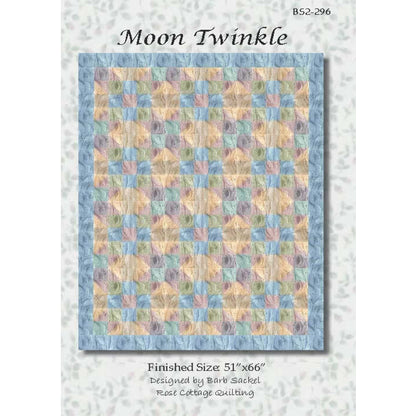 Cover image of pattern for Moon Twinkle quilt.