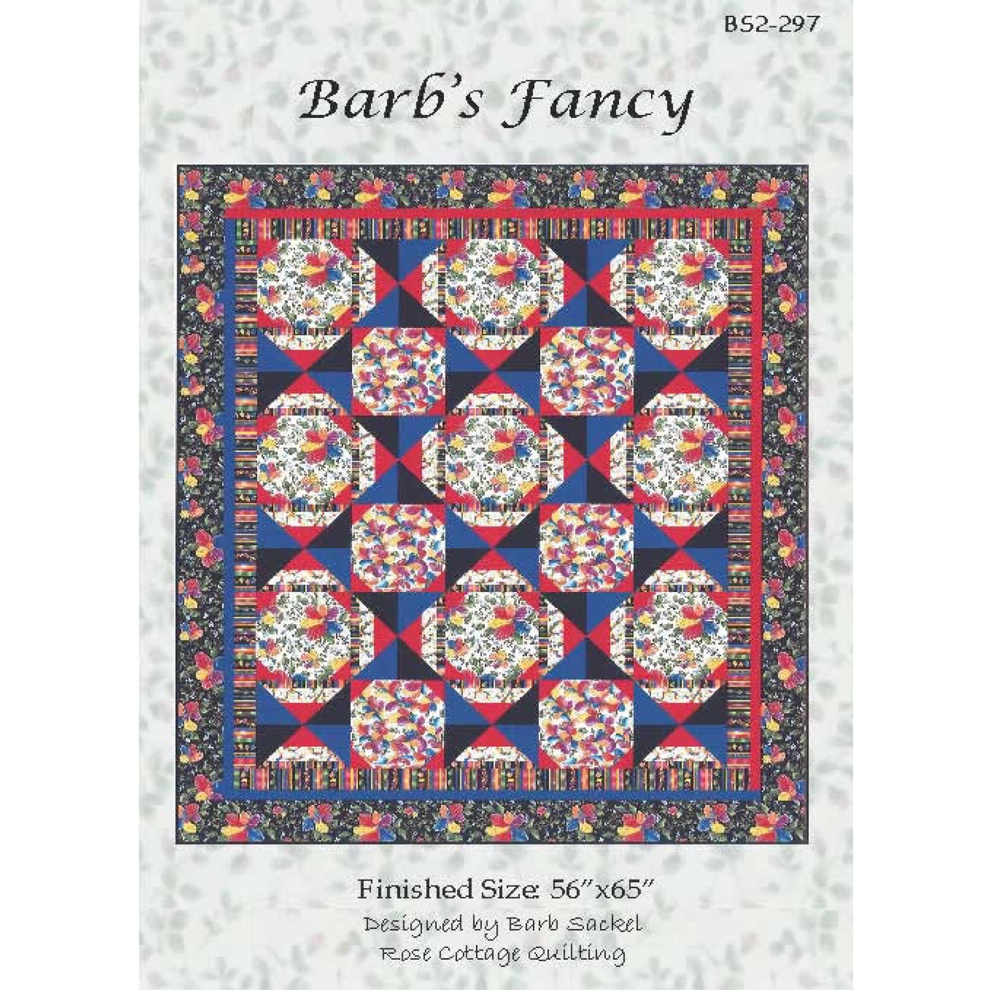 Cover image of pattern for Barb's Fancy quilt.