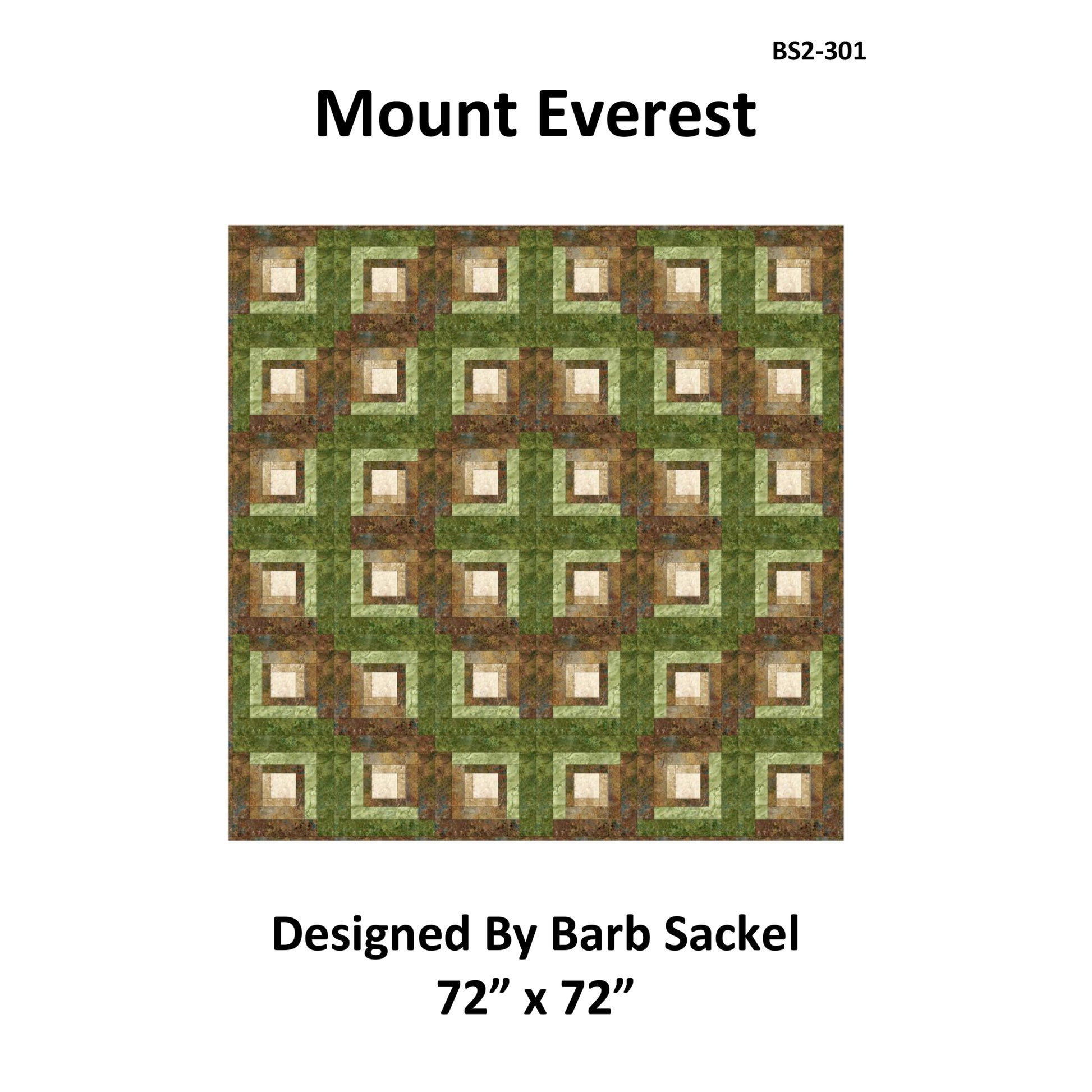 Cover image of pattern for Mount Everest quilt.