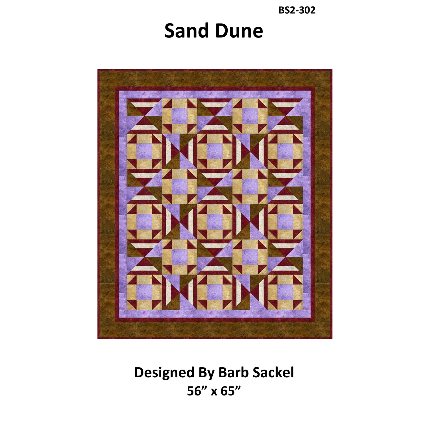 Cover image of pattern for Sand Dune quilt.