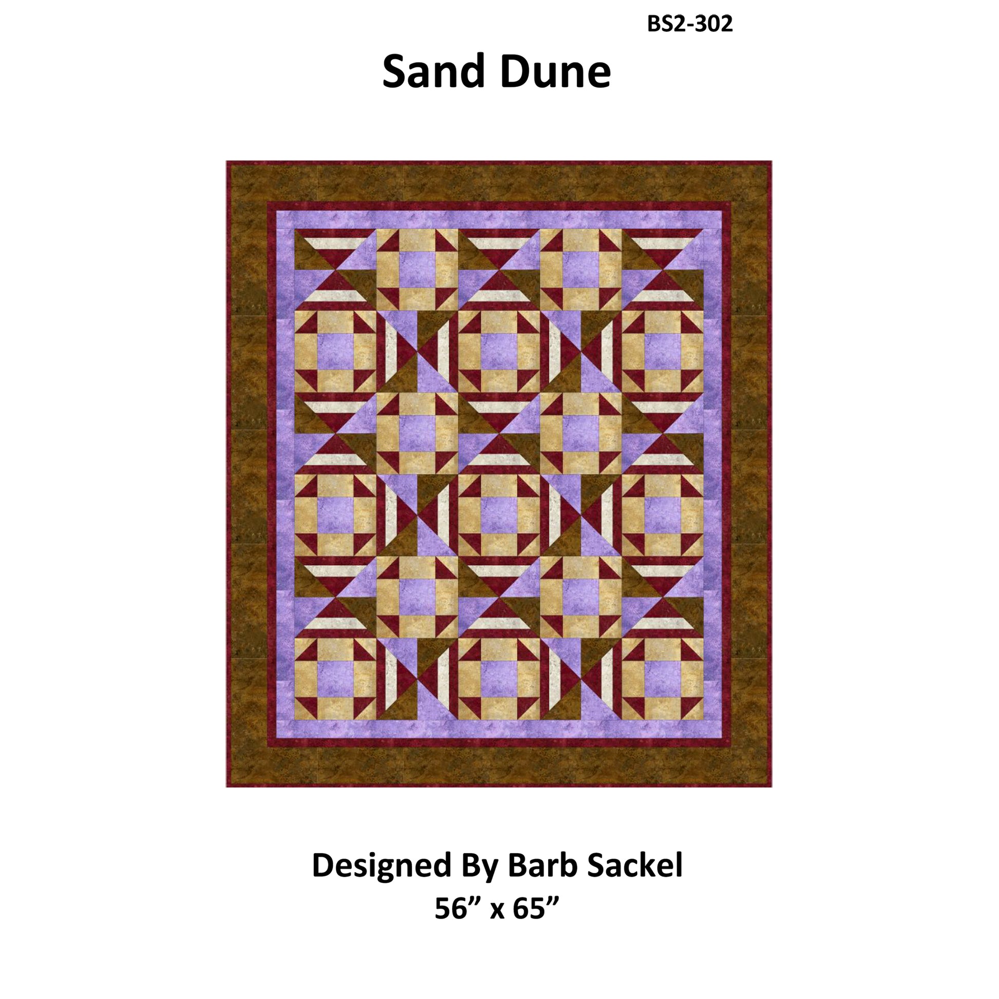Cover image of pattern for Sand Dune quilt.