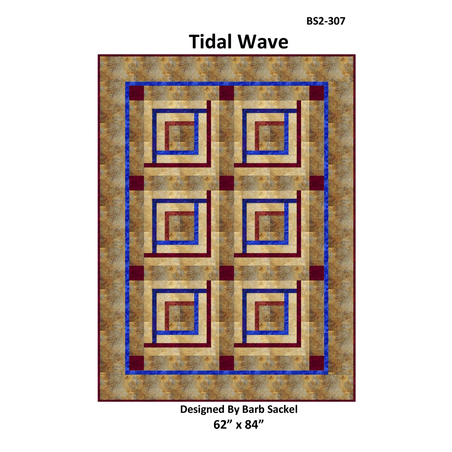 Tidal Wave Quilt Pattern BS2-307 - Paper Pattern