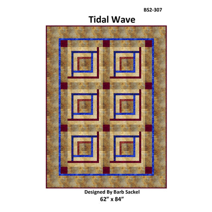 Tidal Wave Quilt Pattern BS2-307 - Paper Pattern