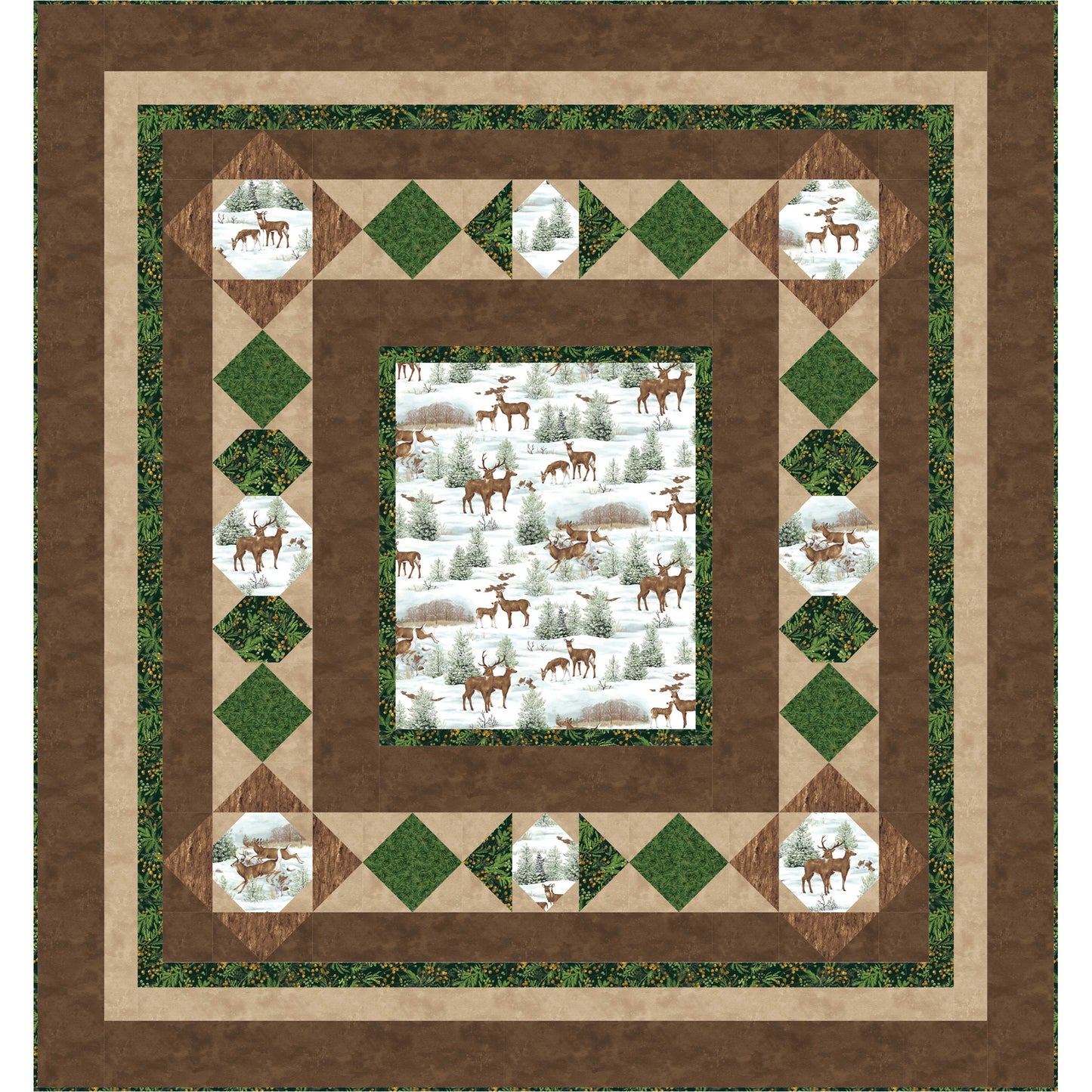 Walk Through the Snowy Woods Quilt Pattern BS2-327 - Paper Pattern