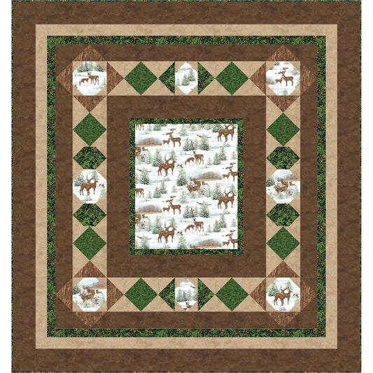 Walk Through the Snowy Woods Quilt BS2-327e - Downloadable Pattern