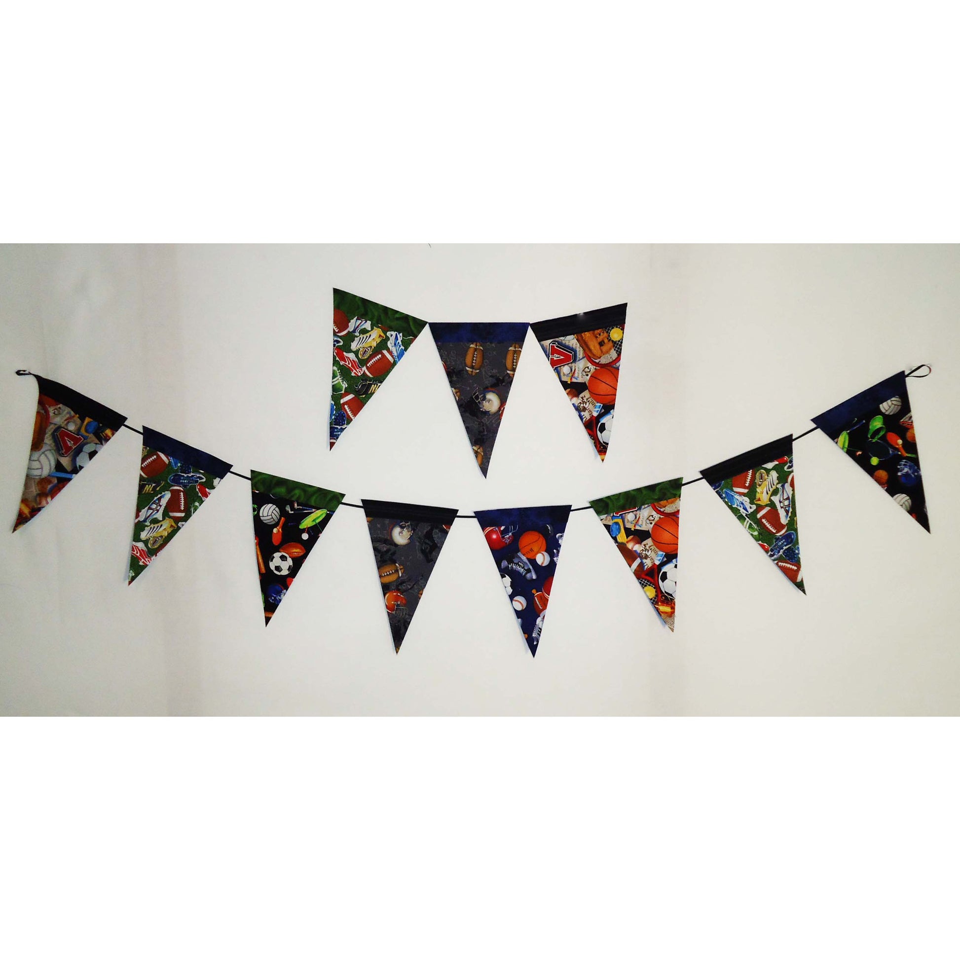 Sports fabric Pennants Garland.