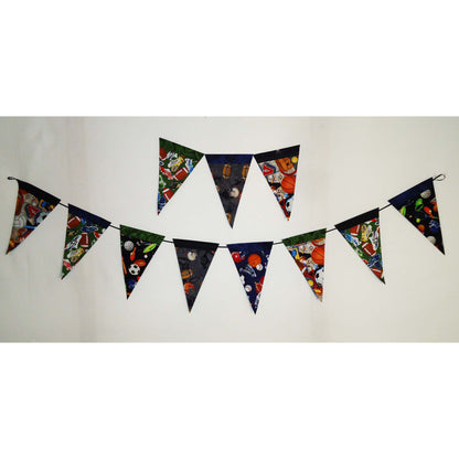 Sports fabric Pennants Garland.