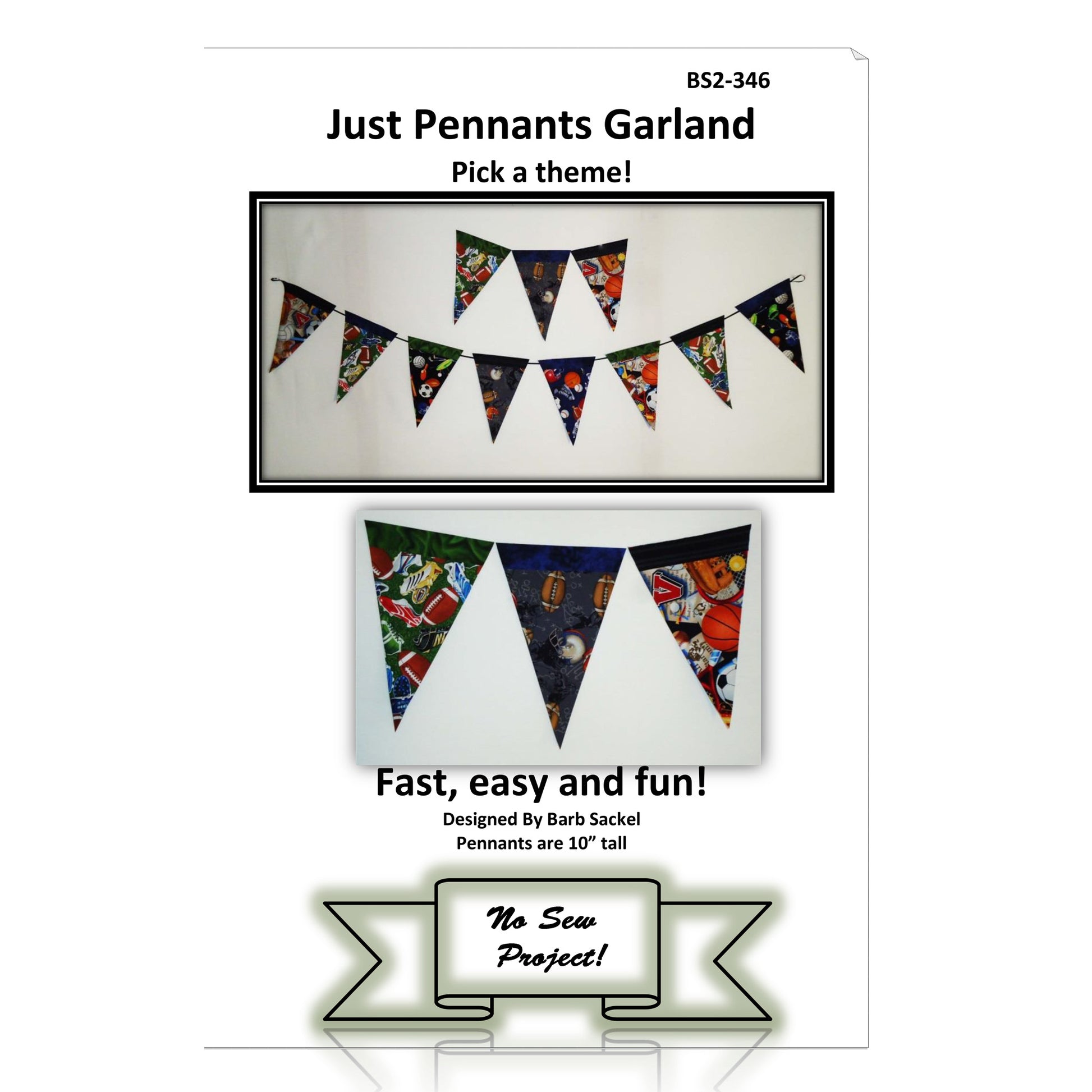 Cover image of pattern for Just Pennants Garland.