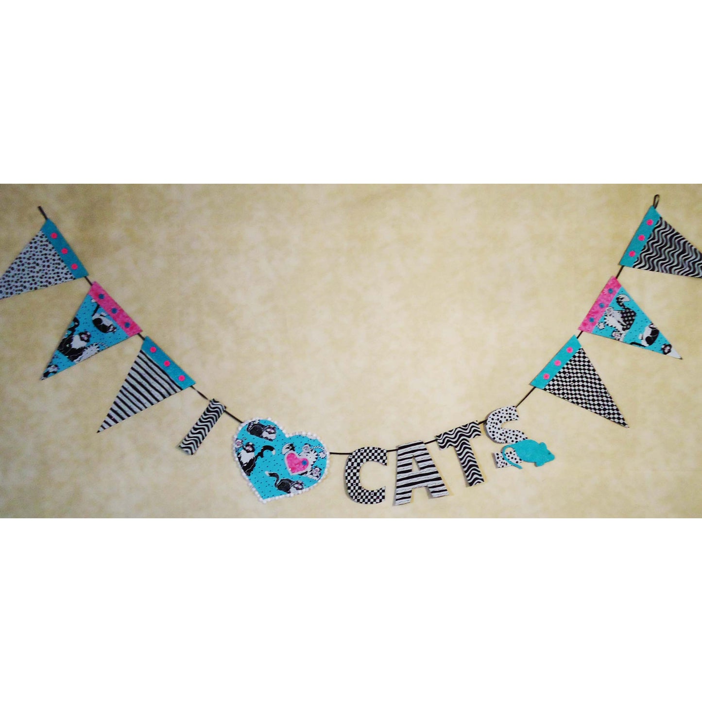 I Love Cats Garland Pattern BS2-348 - Paper Pattern