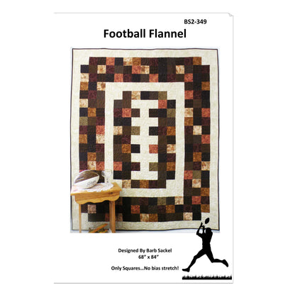 Football Flannel Quilt BS2-349e - Downloadable Pattern
