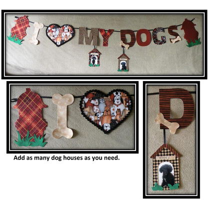 I Love My Dogs Garland Pattern BS2-350 - Paper Pattern