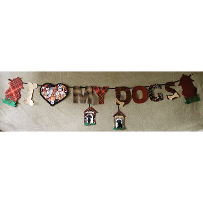 I Love My Dogs Garland Pattern BS2-350 - Paper Pattern