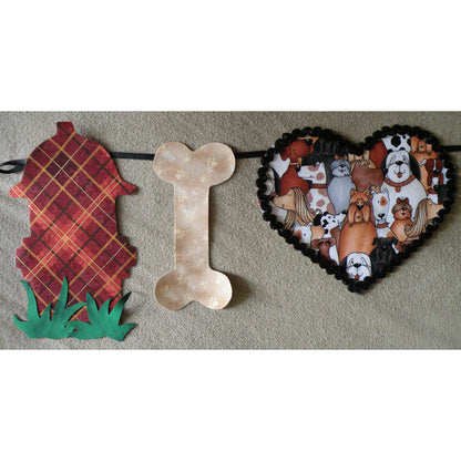 I Love My Dogs Garland Pattern BS2-350 - Paper Pattern
