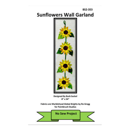 Sunflowers Wall Garland Pattern BS2-353 - Paper Pattern