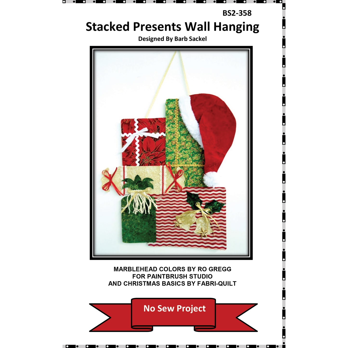 Stacked Presents Wall Hanging BS2-358e - Downloadable Pattern