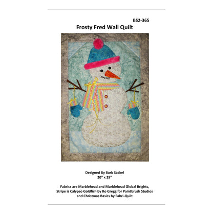 Cover image of pattern for Frosty Fred Wall Quilt.