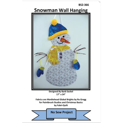 Snowman Wall Hanging BS2-366e - Downloadable Pattern