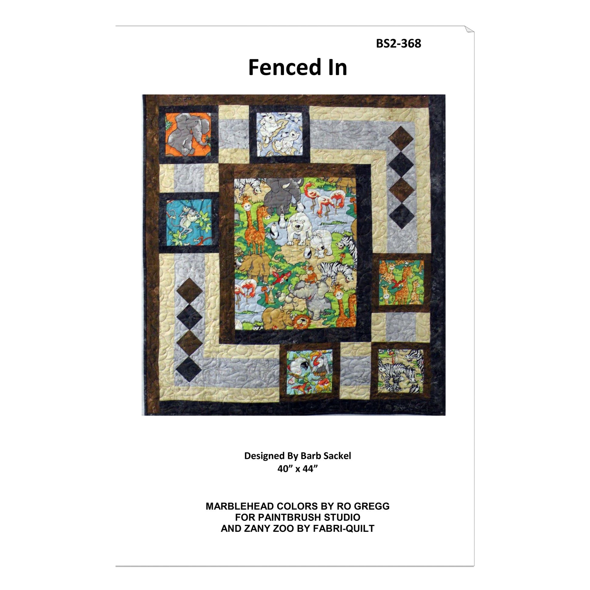 Cover image of pattern for Fenced In quilt.