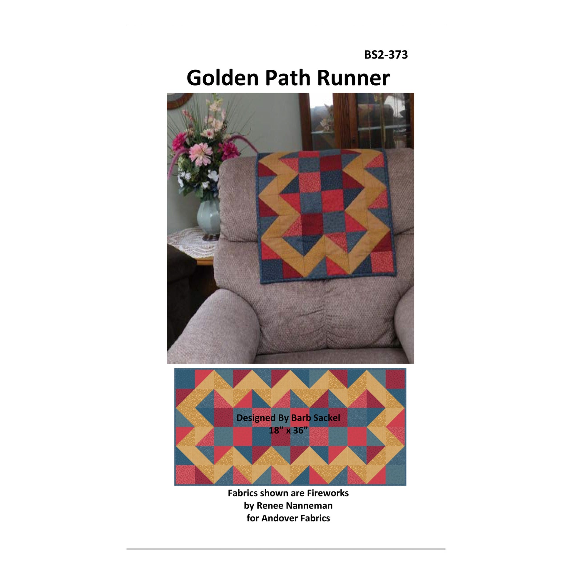 Cover image of pattern for Golden Patch Runner.