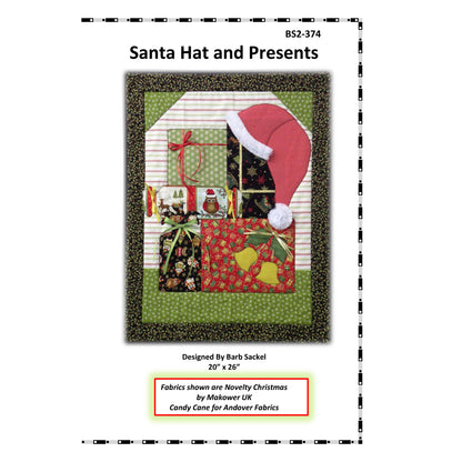 Cover image of pattern for Santa Hat and Presents quilt.