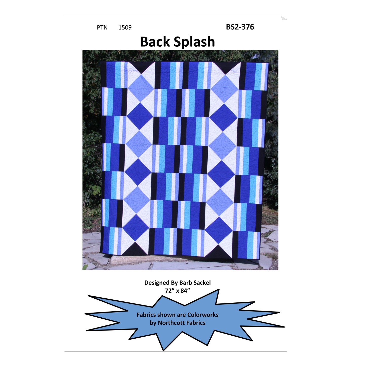 Back Splash Quilt BS2-376e - Downloadable Pattern