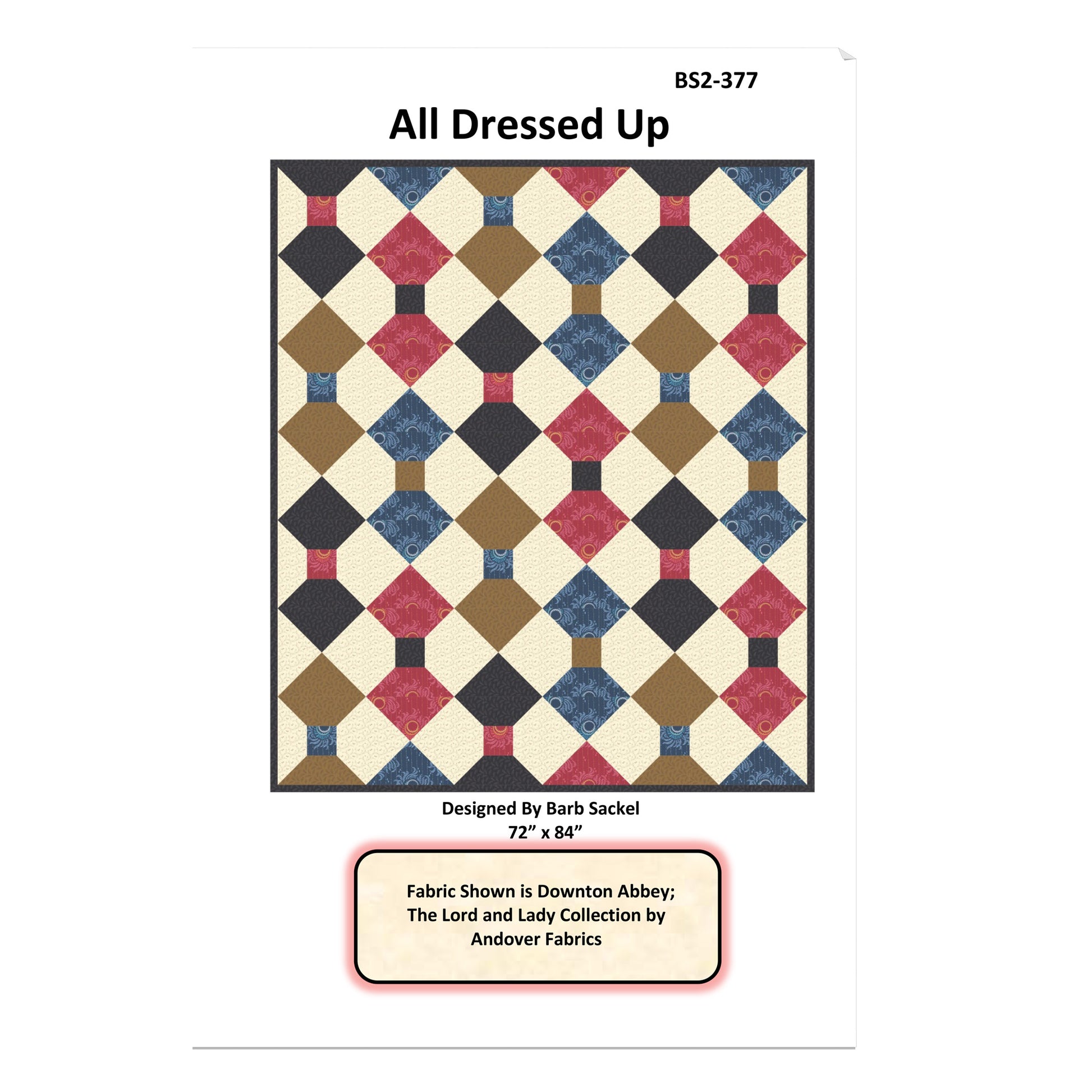 Cover image of pattern for All Dressed Up Quilt.
