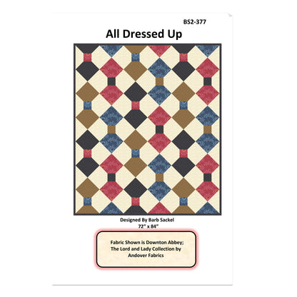 Cover image of pattern for All Dressed Up Quilt.