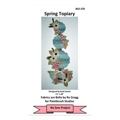 Cover image of pattern for Spring Topiary wall hanging.