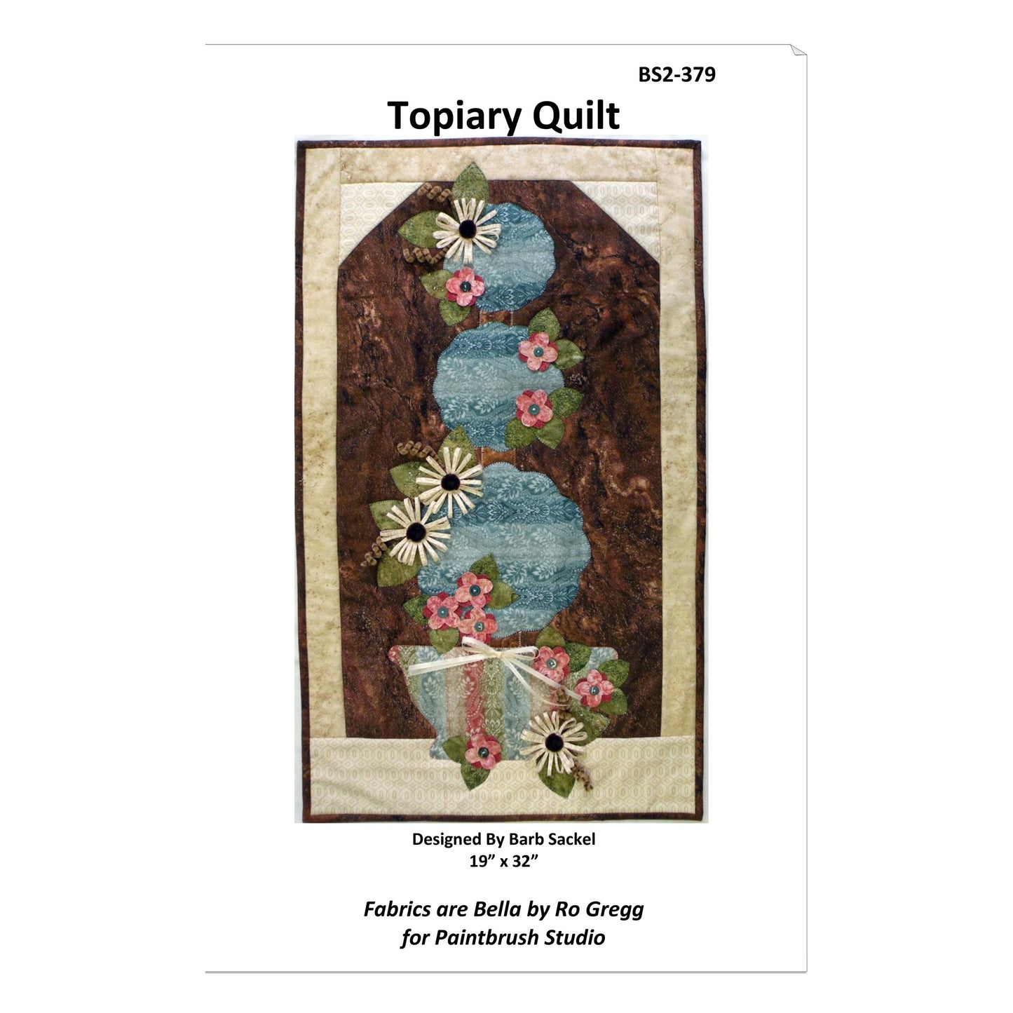 Cover image of pattern for Topiary Quilt.