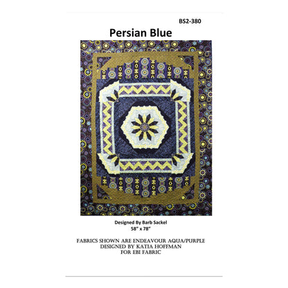 Cover image of pattern for Persian Blue quilt.